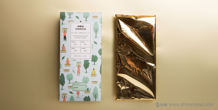Mon Choco 巧克力包裝設(shè)計插畫設(shè)計-上海包裝設(shè)計佳作欣賞1
