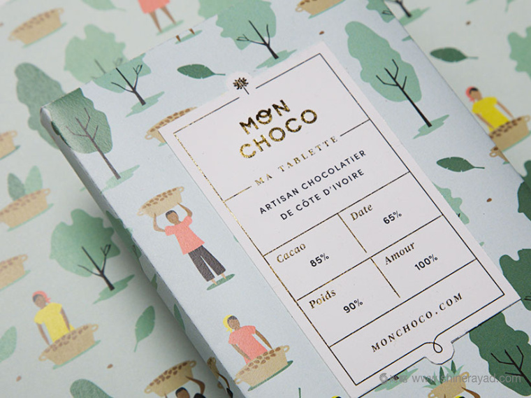 Mon Choco 巧克力包裝設(shè)計插畫設(shè)計-上海包裝設(shè)計佳作欣賞3