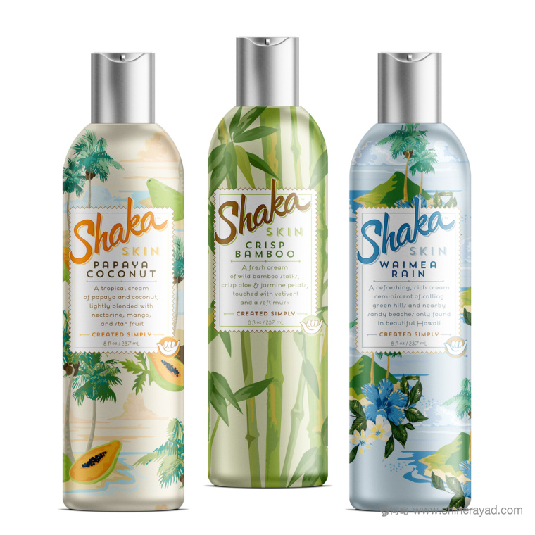 SHAKA 護(hù)膚乳包裝設(shè)計(jì)植物插畫(huà)設(shè)計(jì)-上?;瘖y品包裝設(shè)計(jì)公司欣賞2 SHAKA 護(hù)膚乳包裝設(shè)計(jì)植物插畫(huà)設(shè)計(jì)-上?;瘖y品包裝設(shè)計(jì)公司欣賞2