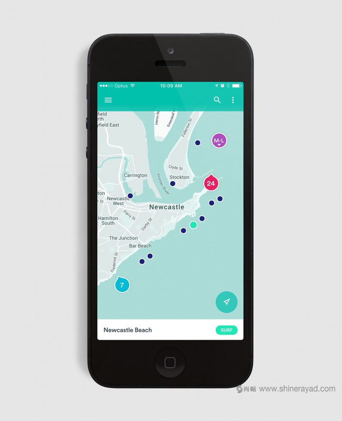 Obsurfation 沖浪類海洋手機應(yīng)用軟件logo設(shè)計APP界面設(shè)計-上海logo設(shè)計公司5