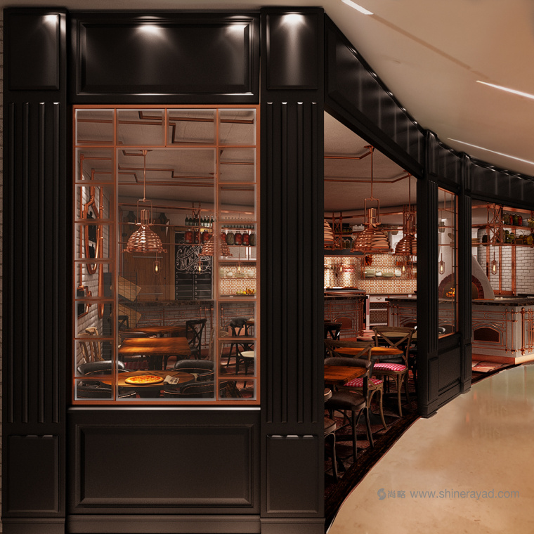 青銅風(fēng)格 LA CASCINA 意大利與法國融合菜餐廳餐飲品牌VI視覺形象識別設(shè)計餐廳設(shè)計-上海VI設(shè)計公司14