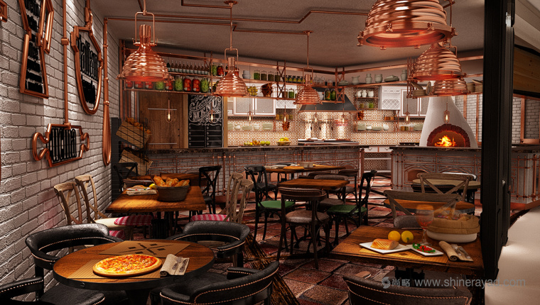 青銅風(fēng)格 LA CASCINA 意大利與法國融合菜餐廳餐飲品牌VI視覺形象識別設(shè)計餐廳設(shè)計-上海VI設(shè)計公司15