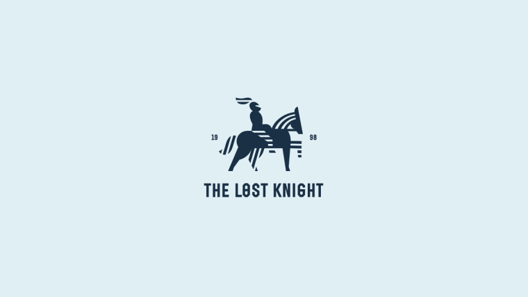 The Lost Knight商務(wù)公司藍(lán)色騎士logo設(shè)計(jì)-上海logo設(shè)計(jì)-1