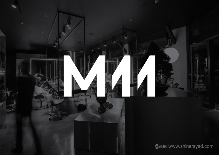 M11 高端豪華時(shí)尚理發(fā)店理發(fā)沙龍LOGO設(shè)計(jì)-上海logo設(shè)計(jì)公司1