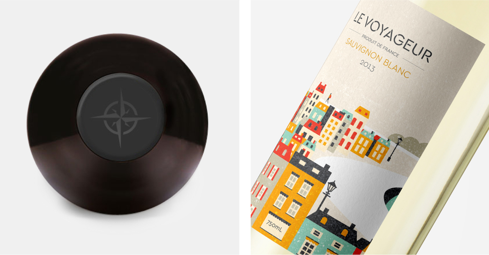 法國(guó) Le Voyageur 葡萄酒酒標(biāo)設(shè)計(jì)風(fēng)景插畫(huà)設(shè)計(jì)-上海包裝設(shè)計(jì)公司欣賞4 法國(guó) Le Voyageur 葡萄酒酒標(biāo)設(shè)計(jì)風(fēng)景插畫(huà)設(shè)計(jì)-上海包裝設(shè)計(jì)公司欣賞4