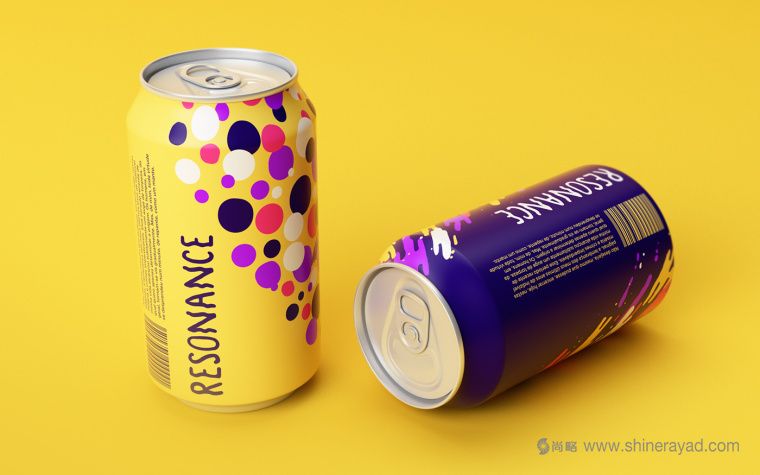 Resonance 彩繪涂鴉風(fēng)格易拉罐飲料包裝設(shè)計(jì)-上海包裝設(shè)計(jì)公司包裝欣賞9