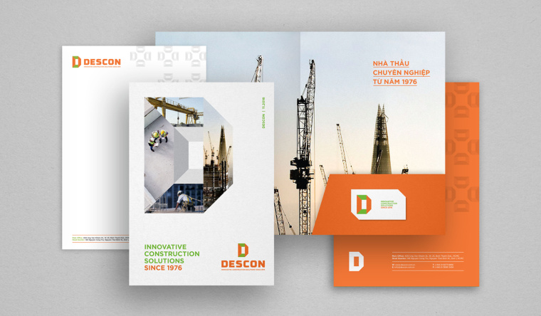 Descon 建筑工業(yè)公司品牌VI設(shè)計-上海VI設(shè)計公司