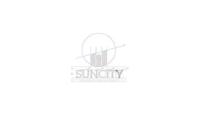 幾何圖形風(fēng)格SUNCITY 建筑施工公司標(biāo)志設(shè)計(jì)-上海標(biāo)志設(shè)計(jì)公司