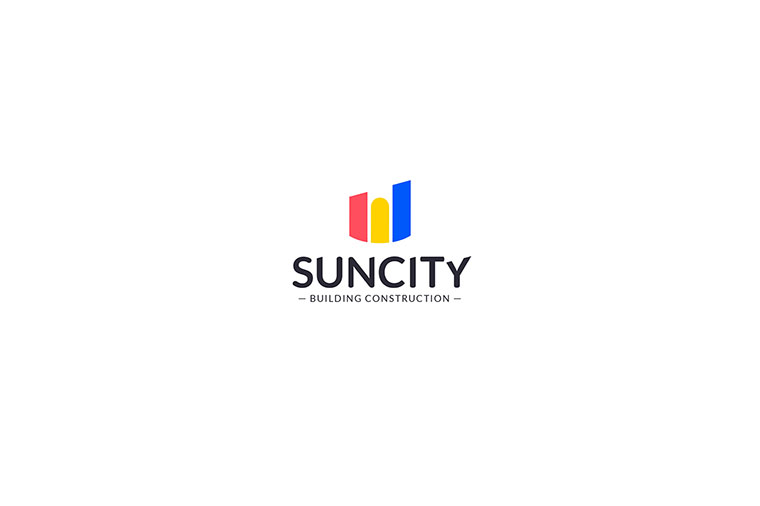 幾何圖形風(fēng)格SUNCITY 建筑施工公司標(biāo)志設(shè)計(jì)-上海標(biāo)志設(shè)計(jì)公司