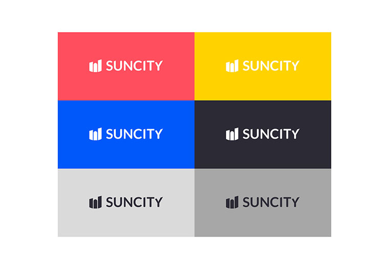 幾何圖形風(fēng)格SUNCITY 建筑施工公司標(biāo)志設(shè)計(jì)-上海標(biāo)志設(shè)計(jì)公司