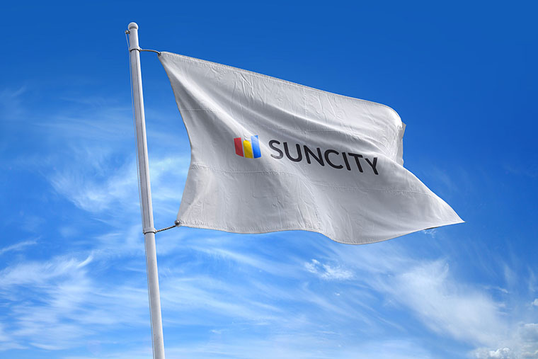 幾何圖形風(fēng)格SUNCITY 建筑施工公司VI設(shè)計(jì)-上海VI設(shè)計(jì)公司