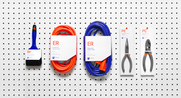 強(qiáng)烈的對(duì)比色品牌視覺案例——Indumex-五金店品牌視覺VI設(shè)計(jì)