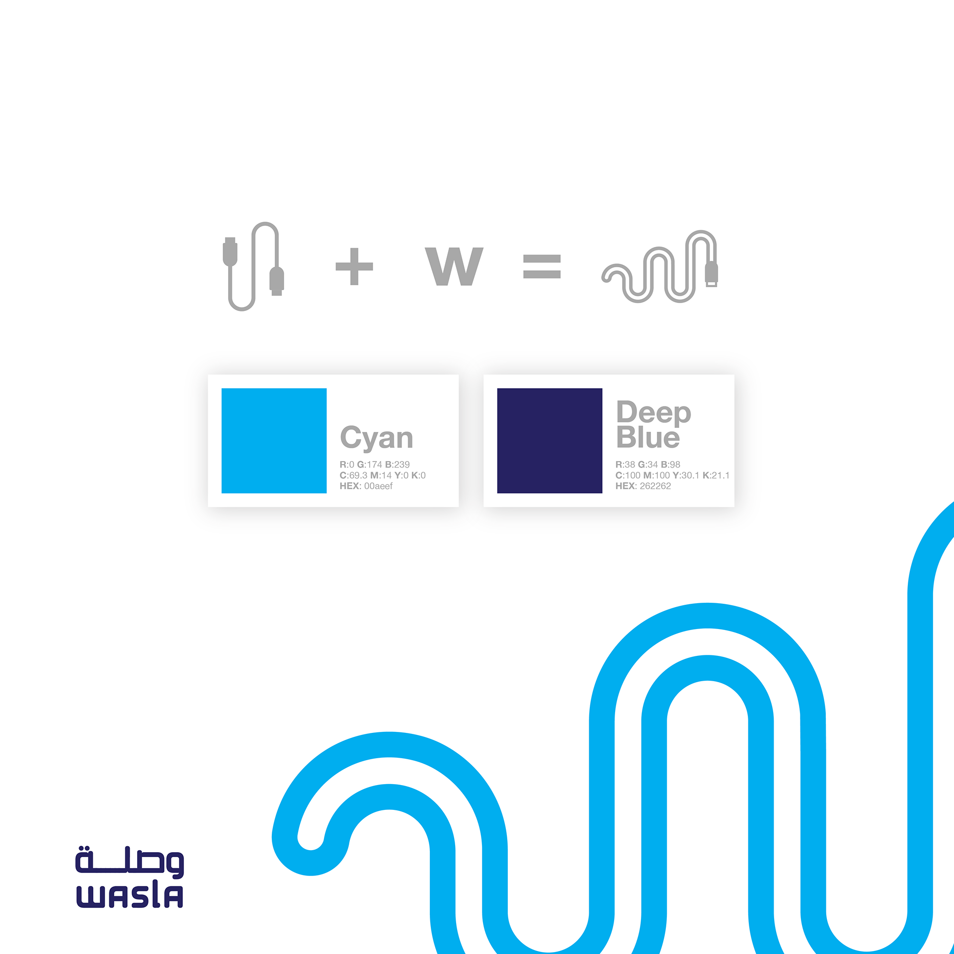 wasla 電子產(chǎn)品商店“W字母IT風(fēng)格”logo設(shè)計-上海設(shè)計公司