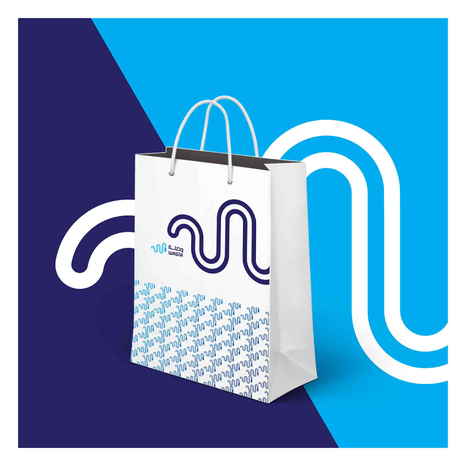 wasla 電子產(chǎn)品商店“W字母IT風(fēng)格”logo設(shè)計品牌VI形象設(shè)計