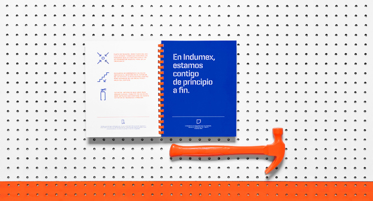 強(qiáng)烈的對(duì)比色品牌視覺案例——Indumex-五金店品牌視覺VI設(shè)計(jì)