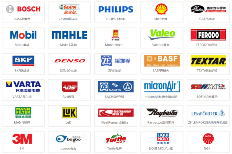 世界知名汽車配件品牌logo標(biāo)志設(shè)計(jì)圖片大全，汽配標(biāo)志圖片大全
