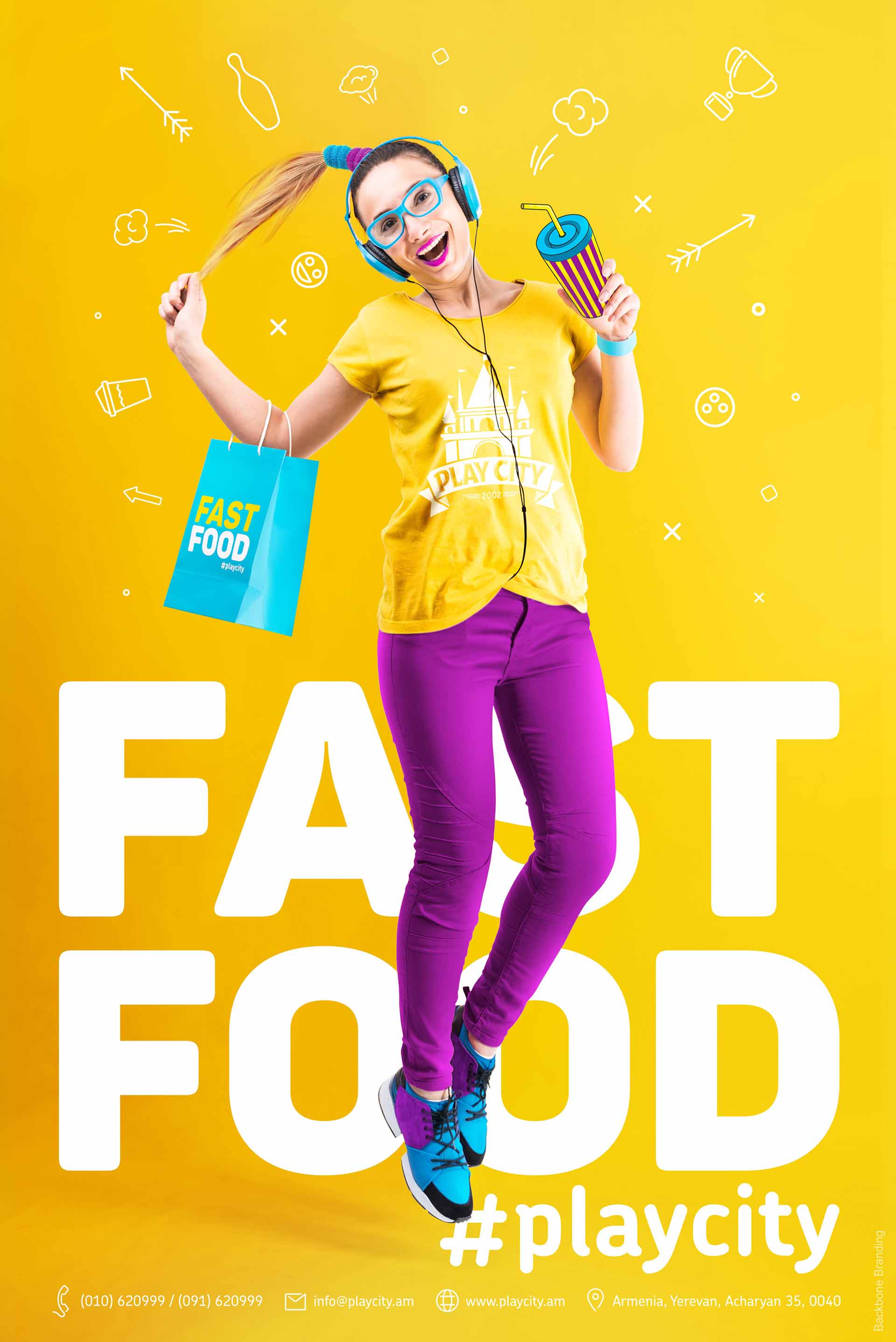 矢量圖畫風(fēng)格Play City 娛樂公園vi形象設(shè)計(jì)——展現(xiàn)游戲與現(xiàn)實(shí)交融