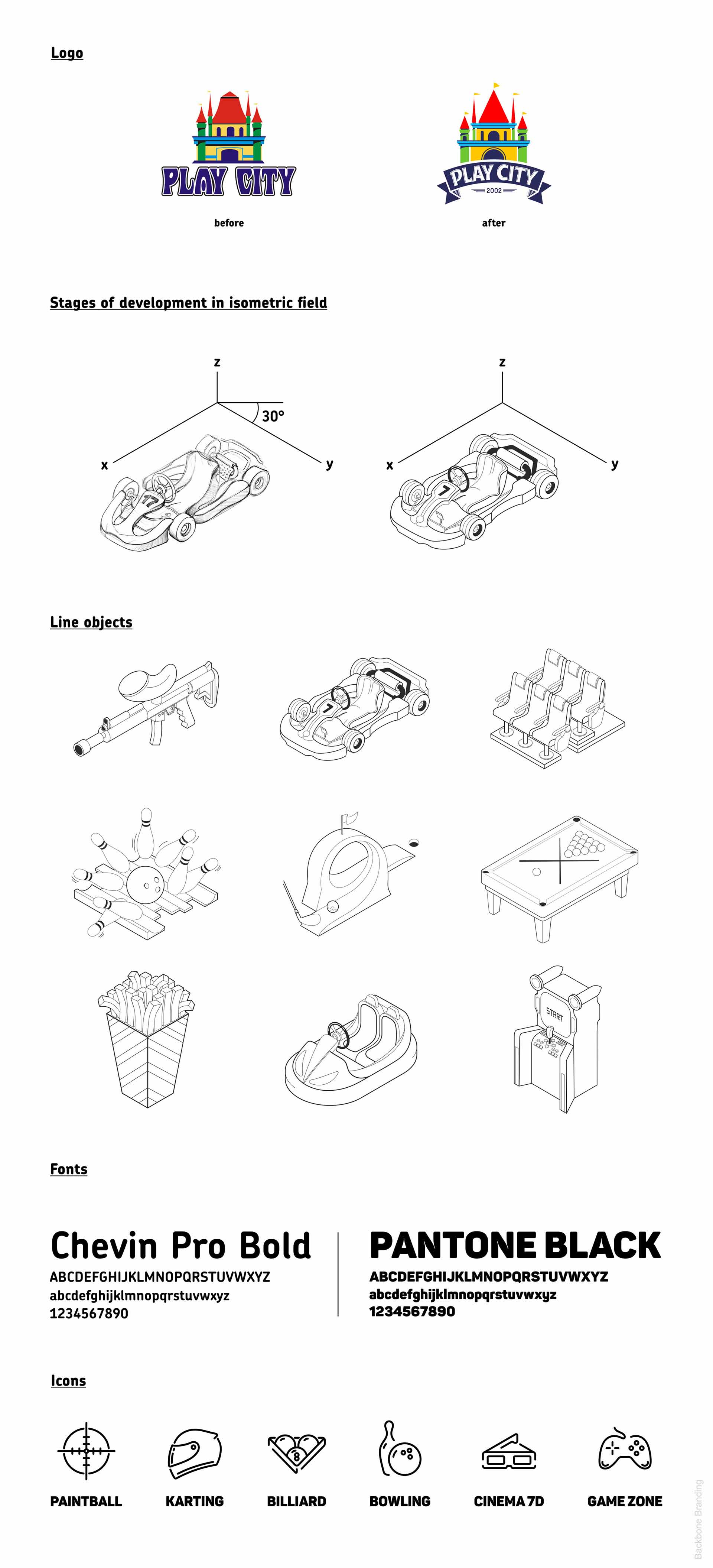矢量圖畫風(fēng)格Play City 娛樂公園vi形象設(shè)計(jì)——展現(xiàn)游戲與現(xiàn)實(shí)交融