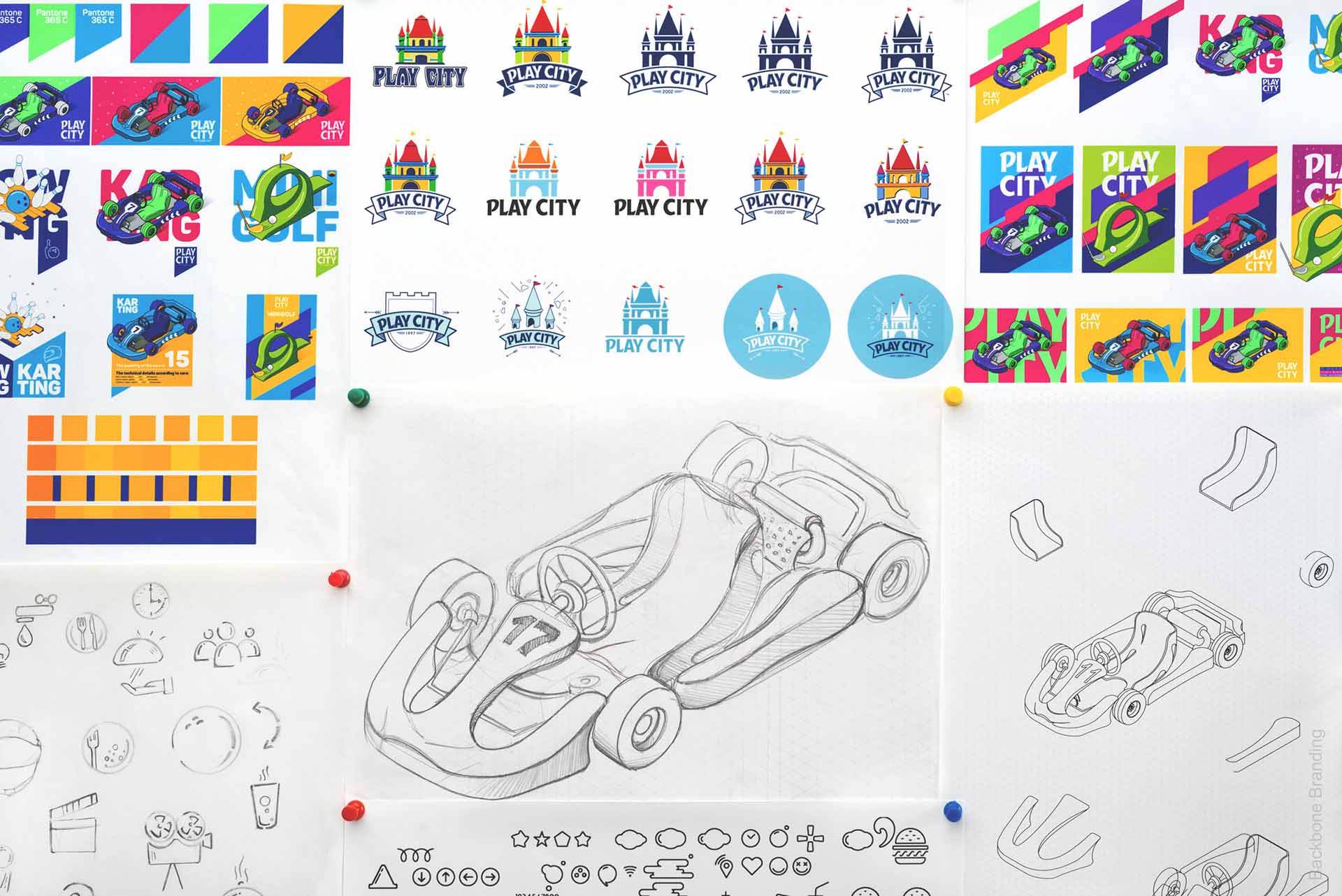 矢量圖畫風(fēng)格Play City 娛樂公園vi形象設(shè)計(jì)——展現(xiàn)游戲與現(xiàn)實(shí)交融