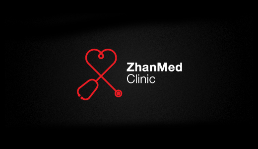 Zhanmed診所心形標(biāo)志設(shè)計(jì)-上海標(biāo)志設(shè)計(jì)公司
