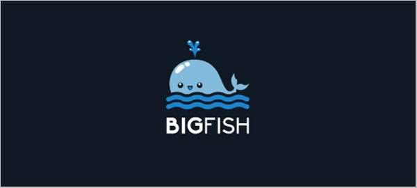 水標志設計圖片-水和魚標志設計