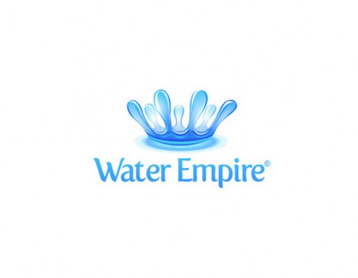 水標志設計圖片-水帝國皇冠標志設計