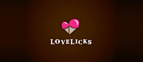 表達(dá)愛情愛心的心形logo設(shè)計(jì)-LOVELICKS 表達(dá)愛情愛心的心形logo設(shè)計(jì)-LOVELICKS