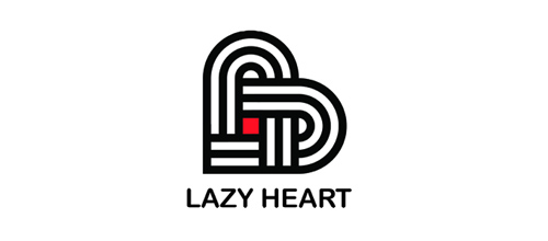 表達(dá)愛情愛心的心形logo設(shè)計(jì)-懶惰的心 表達(dá)愛情愛心的心形logo設(shè)計(jì)-懶惰的心