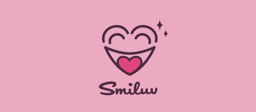 表達(dá)愛情愛心的心形logo設(shè)計(jì)-SMILUV 表達(dá)愛情愛心的心形logo設(shè)計(jì)-SMILUV