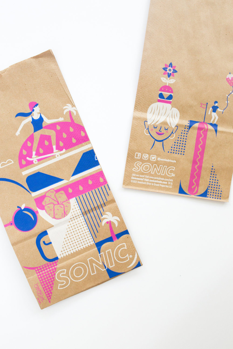 時尚餐飲品牌設計-Sonic外賣飲料杯餐飲盒子包裝設計,給您深深的夏日懷念 時尚餐飲品牌設計-Sonic外賣飲料杯餐飲盒子包裝設計,給您深深的夏日懷念
