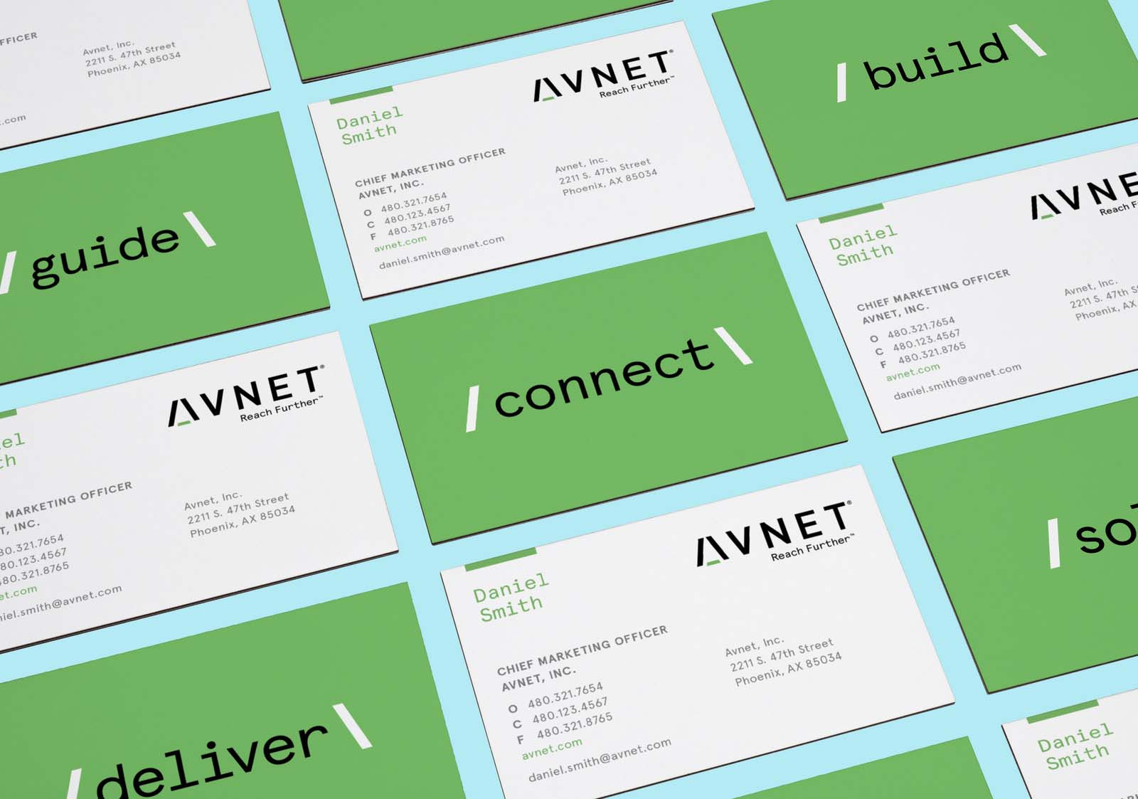 AVNET電子元件集團新品牌logo與視覺形象VI設(shè)計