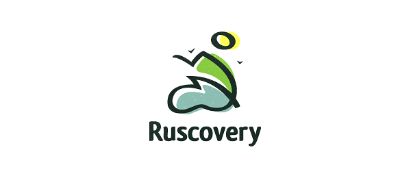 創(chuàng)意太陽logo設(shè)計(jì)靈感-旅行標(biāo)志Ruscovery 