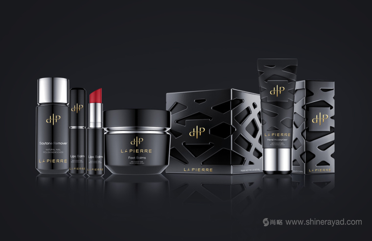 LaPierre 指甲油品牌logo設(shè)計(jì)與浮雕風(fēng)格包裝設(shè)計(jì)-上?；瘖y品logo設(shè)計(jì)公司-上海包裝設(shè)計(jì)公司