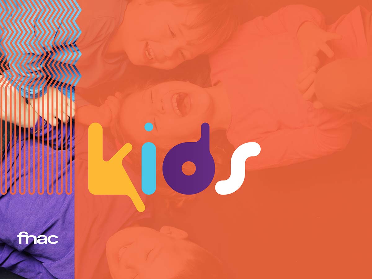 多彩動態(tài)插畫表現的 Fnac Kids兒童服裝品牌視覺形象設計