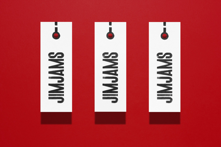JimJams 服裝設(shè)計(jì)公司企業(yè)形象設(shè)計(jì)，非常個(gè)性的箭頭線條圖案