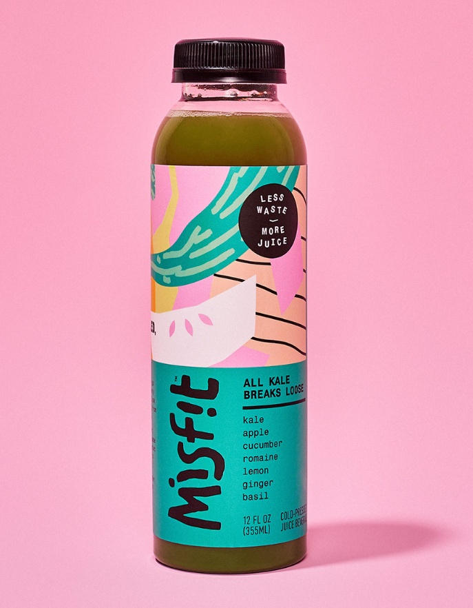 misfit 混合蔬菜水果果汁包裝設(shè)計(jì),色彩明亮的自由涂鴉藝術(shù)氣質(zhì) misfit 混合蔬菜水果果汁包裝設(shè)計(jì),色彩明亮的自由涂鴉藝術(shù)氣質(zhì)