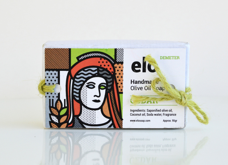 Elo希臘100%橄欖油純天然手工肥皂包裝設計“神話人物插畫“篇-上海包裝設計公司 Elo希臘100%橄欖油純天然手工肥皂包裝設計“神話人物插畫“篇-上海包裝設計公司