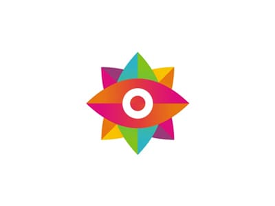 彩色的眼睛logo設(shè)計-上海logo設(shè)計公司
