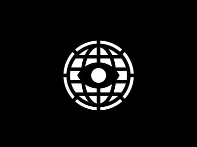 黑色的全球眼logo設(shè)計-上海logo設(shè)計公司