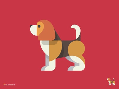 小獵犬logo設(shè)計