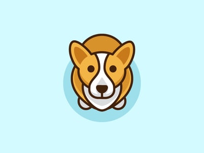 棕色的小狗logo設(shè)計