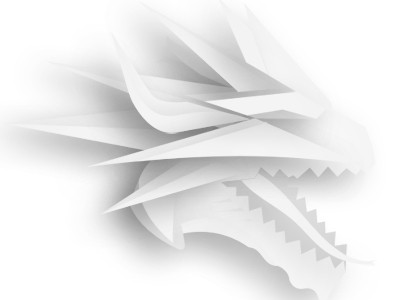 優(yōu)雅的白龍logo設(shè)計(jì)