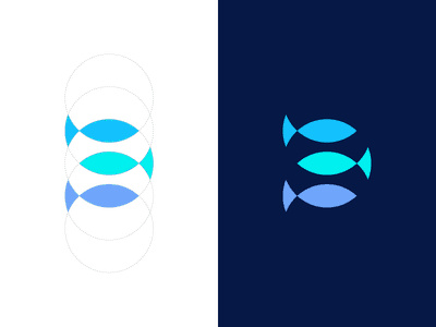 三條魚logo設(shè)計(jì)