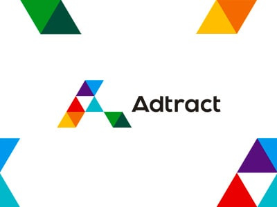 彩色三角形設計公司logo設計