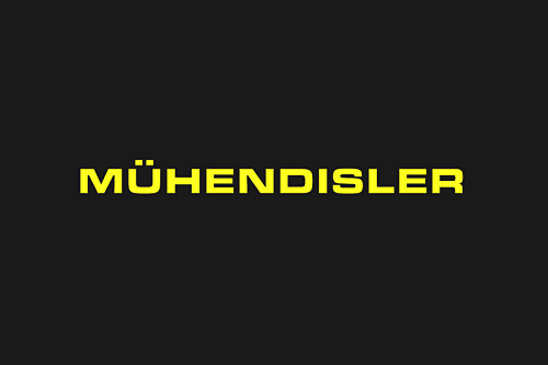 Mhendisler建筑公司幾何線條風格logo設計