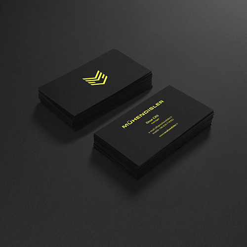 Mhendisler建筑公司幾何線條風格企業(yè)VI設計