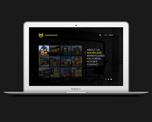 Mhendisler建筑公司幾何線條風格企業(yè)VI設計