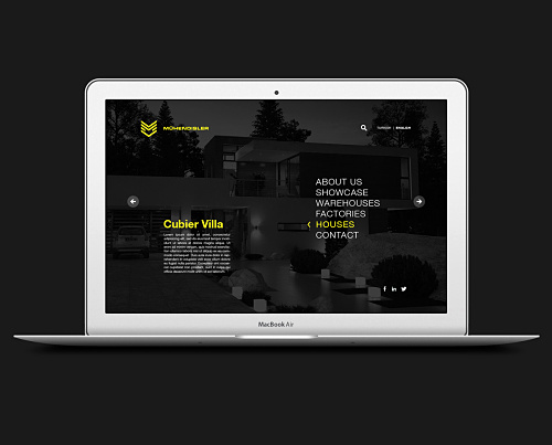 Mhendisler建筑公司幾何線條風格企業(yè)VI設計