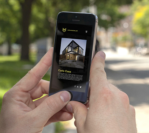 Mhendisler建筑公司幾何線條風格企業(yè)VI設計