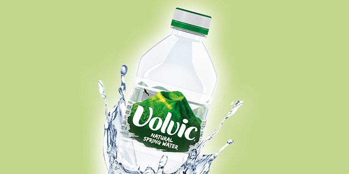 Volvic 礦泉水塑料瓶型設計包裝標簽設計-上海包裝設計公司